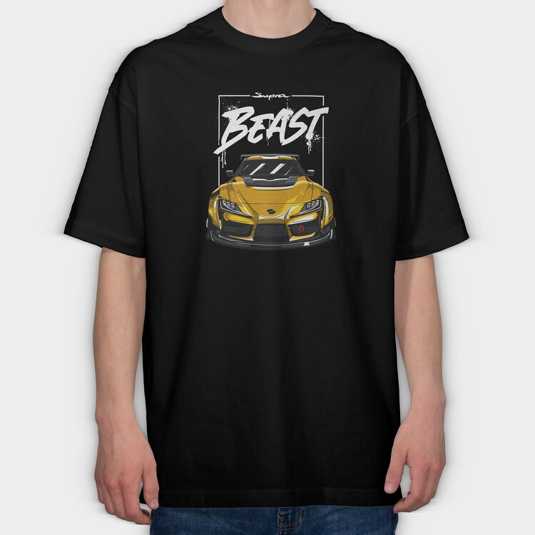 Supra GR Front, Tricou Oversize Barbati (Unisex)