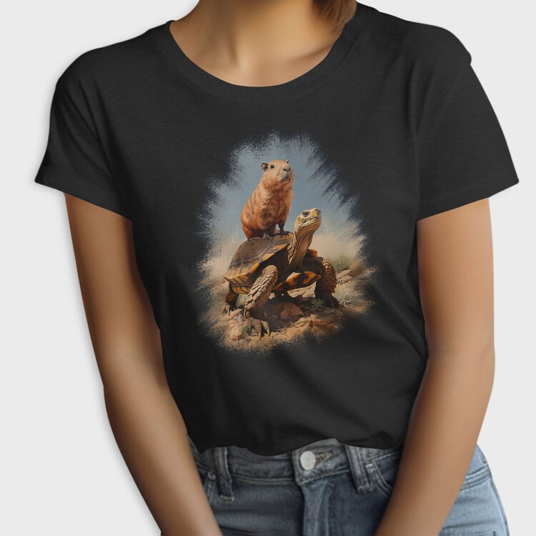 Capibara and Turtle, Tricou Femei