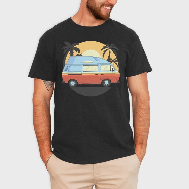 Camper Van, Tricou Barbati (Unisex)