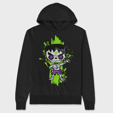 Skull Punk Splash, Hanorac Oversize Barbati (Unisex)