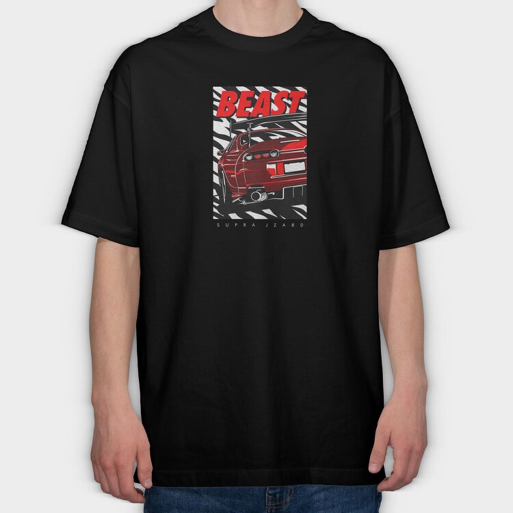 SUPRA JZA80, Tricou Oversize Barbati (Unisex)