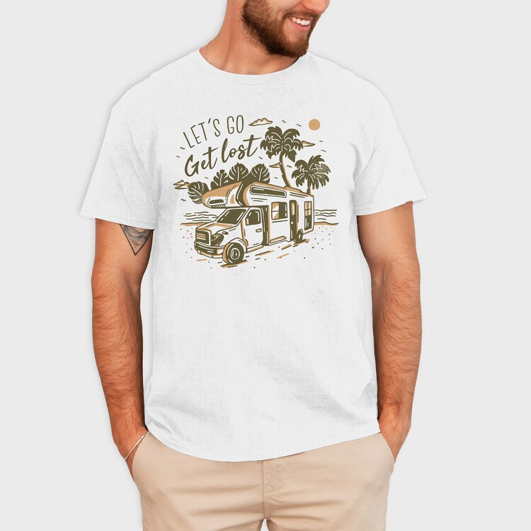 Lets Go Get Lost, Tricou Barbati (Unisex)