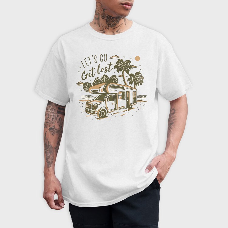 Lets Go Get Lost, Tricou Barbati (Unisex)