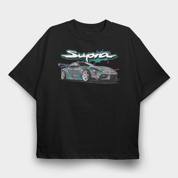 Supra MK5 HKS, Tricou Oversize Barbati (Unisex)