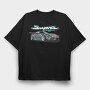 Supra MK5 HKS, Tricou Oversize Barbati (Unisex)