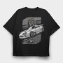 Supra MK4 White, Tricou Oversize Barbati (Unisex)