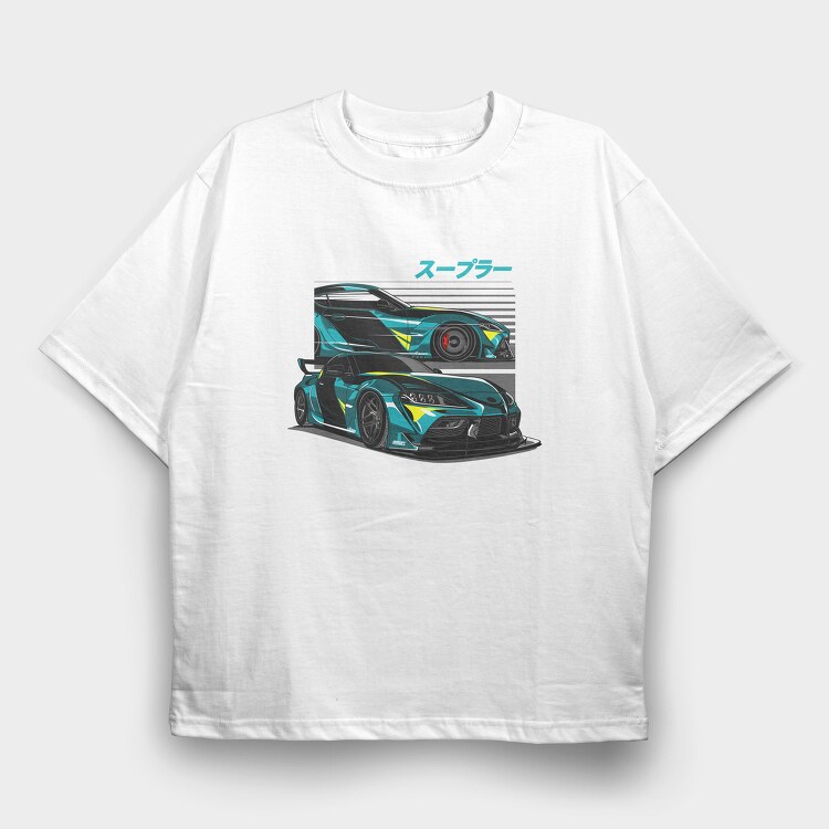 Supra A90, Tricou Oversize Barbati (Unisex)