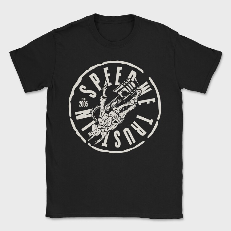 Skull Piston, Tricou Barbati (Unisex)
