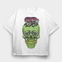 Skull Piston 2, Tricou Oversize Barbati (Unisex)