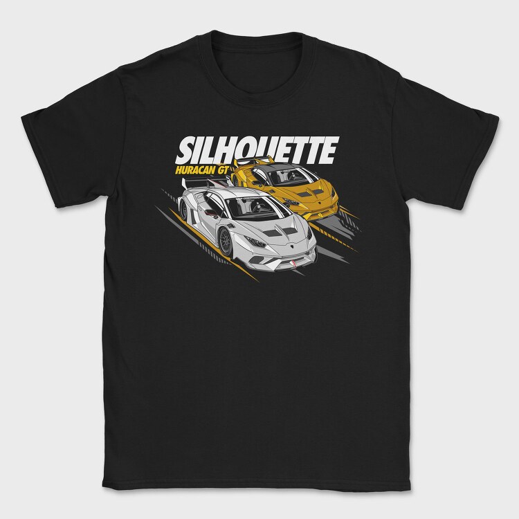 Silhouette Huracan, Tricou Barbati (Unisex)