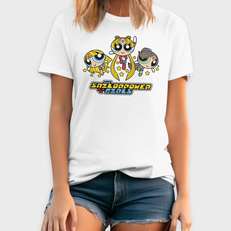 The Powerpuff Girls Sailor, Tricou Barbati (Unisex)