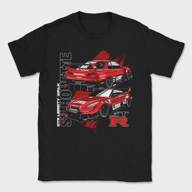 Silhouette GTR, Tricou Barbati (Unisex)