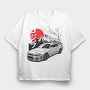 Sakura R34, Tricou Oversize Barbati (Unisex)