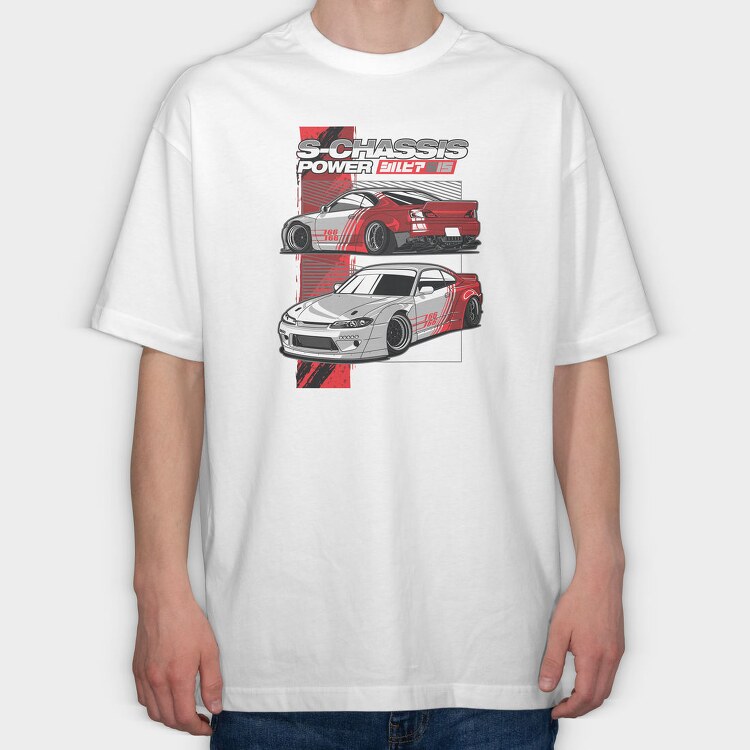 S15 Rocket Bunny, Tricou Oversize Barbati (Unisex)