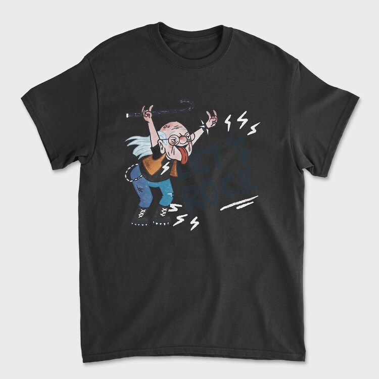 Lets Rock Grandpa, Tricou Barbati (Unisex)