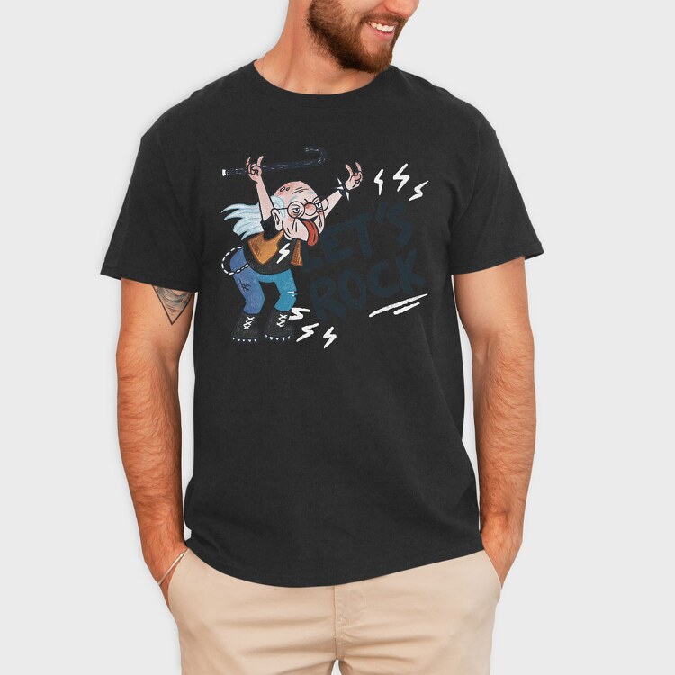 Lets Rock Grandpa, Tricou Barbati (Unisex)