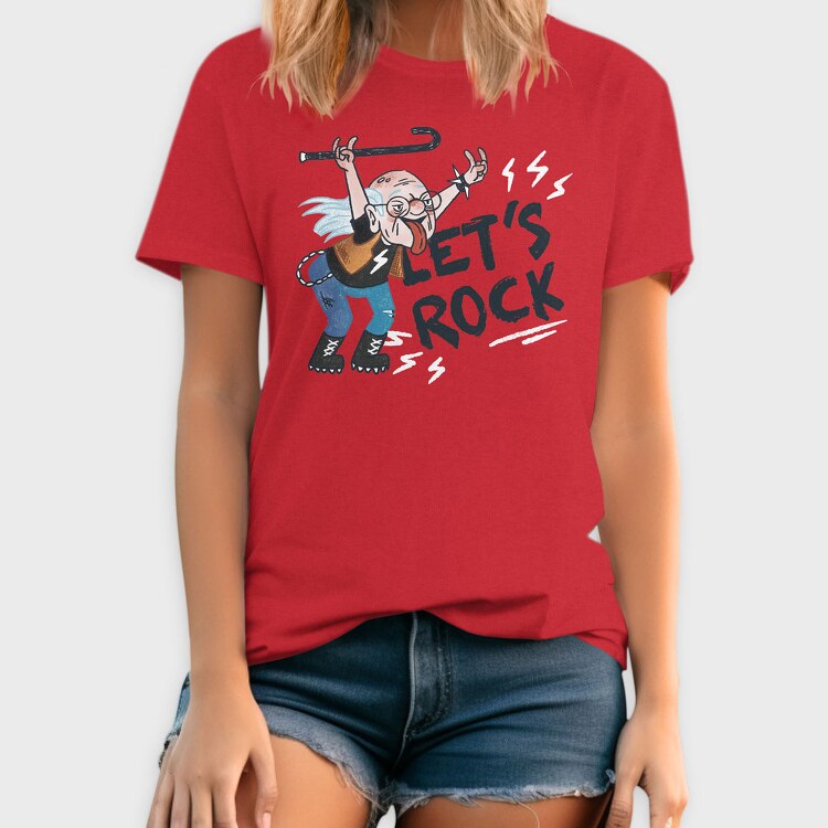 Lets Rock Grandpa, Tricou Barbati (Unisex)