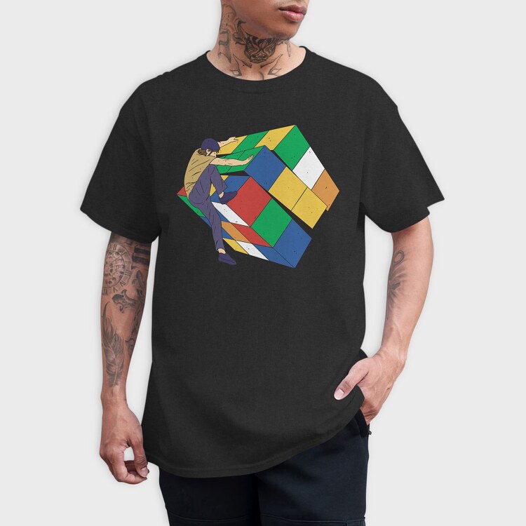 Cube Climber, Tricou Barbati (Unisex)
