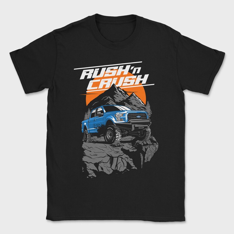 RUSH N CRUSH, Tricou Barbati (Unisex)