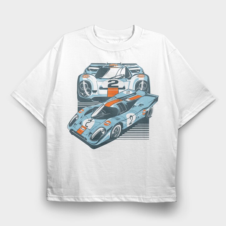 Porsche 917, Tricou Oversize Barbati (Unisex)