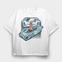 Porsche 917, Tricou Oversize Barbati (Unisex)