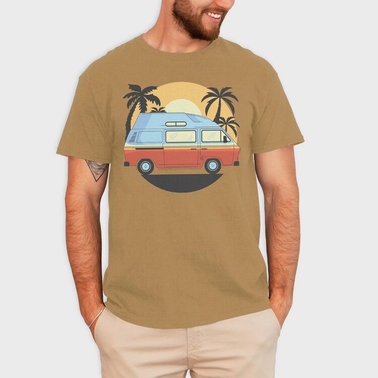 Camper Van, Tricou Barbati (Unisex)