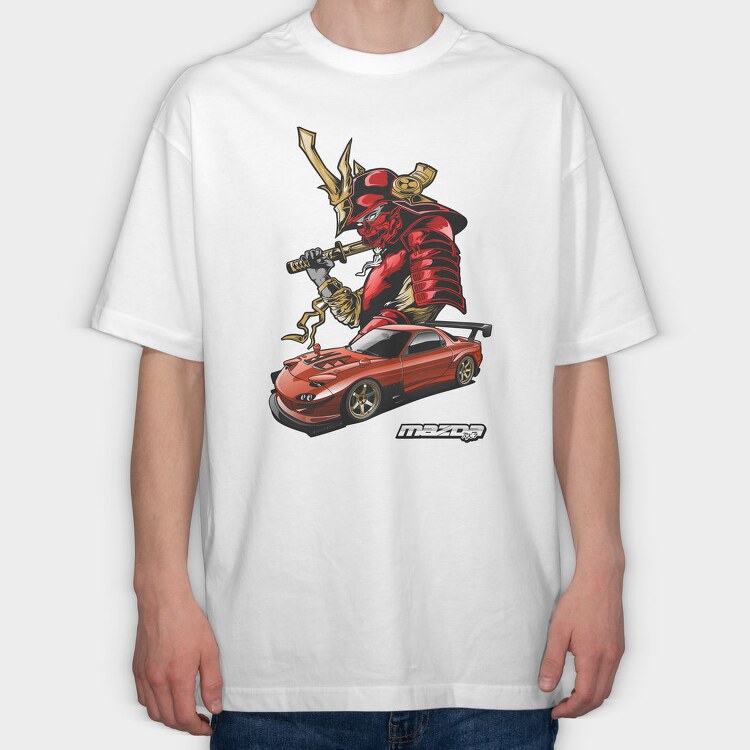Mazda RX7, Tricou Oversize Barbati (Unisex)