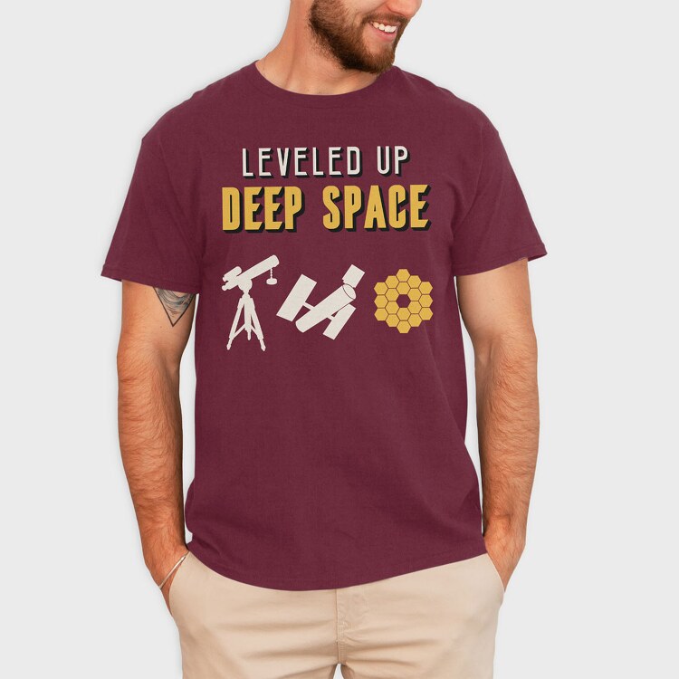 Leveled Up Telescopes, Tricou Barbati (Unisex)