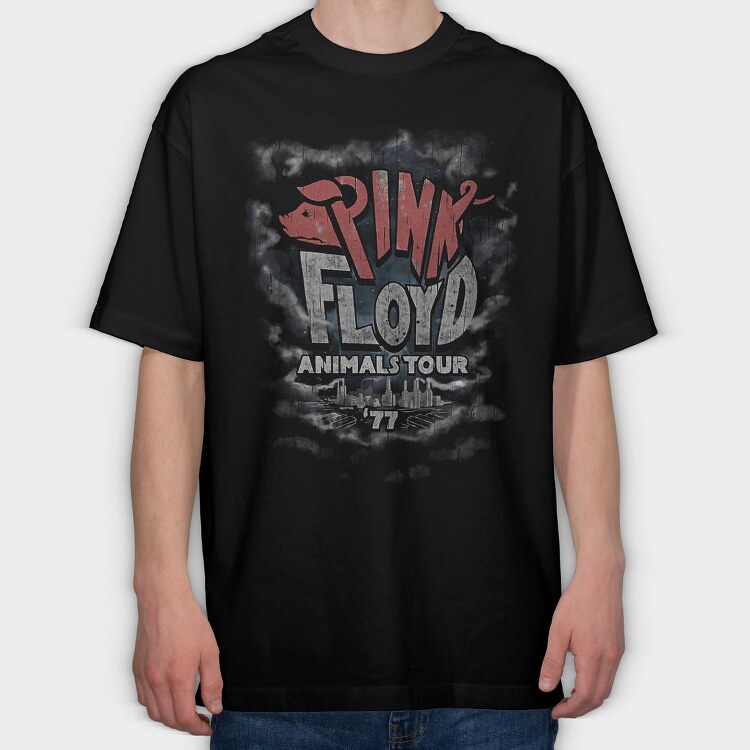 Pink Floyd 5, Tricou Oversize Barbati (Unisex)
