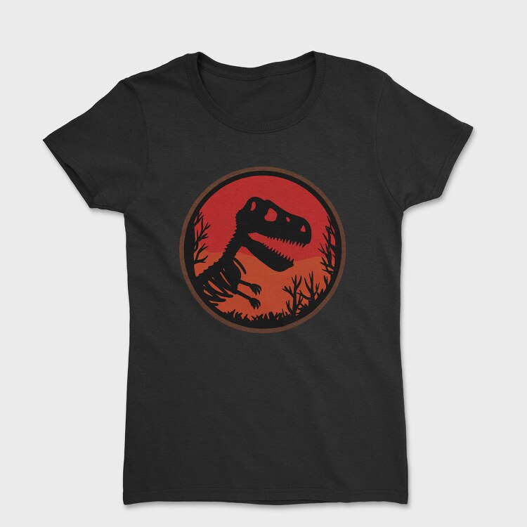 Jurassic Dinosaur Skeleton, Tricou Femei
