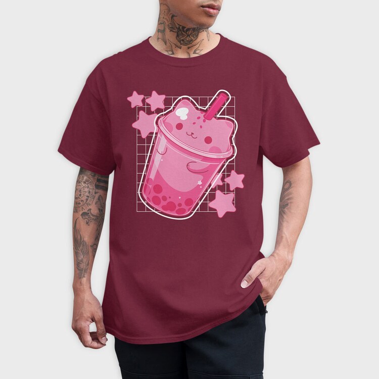 Boba Cat, Tricou Barbati (Unisex)