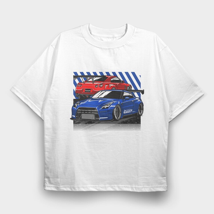 Pandem R35, Tricou Oversize Barbati (Unisex)