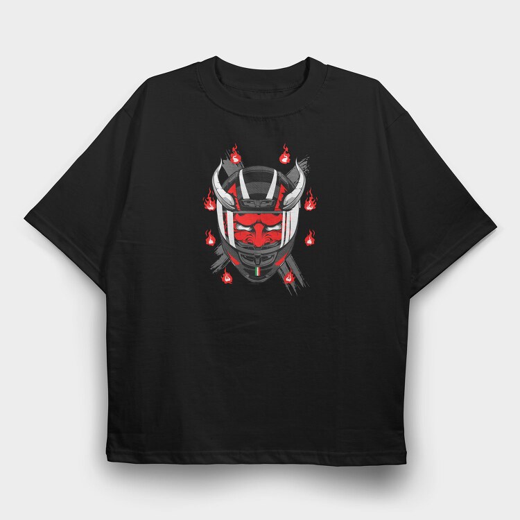 Oni Helmet, Tricou Oversize Barbati (Unisex)