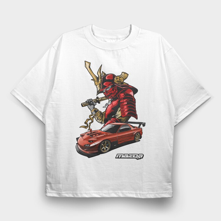 Mazda RX7, Tricou Oversize Barbati (Unisex)