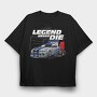 Legend Never Die, Tricou Oversize Barbati (Unisex)