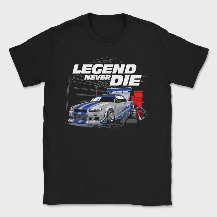 Legend Never Die, Tricou Barbati (Unisex)