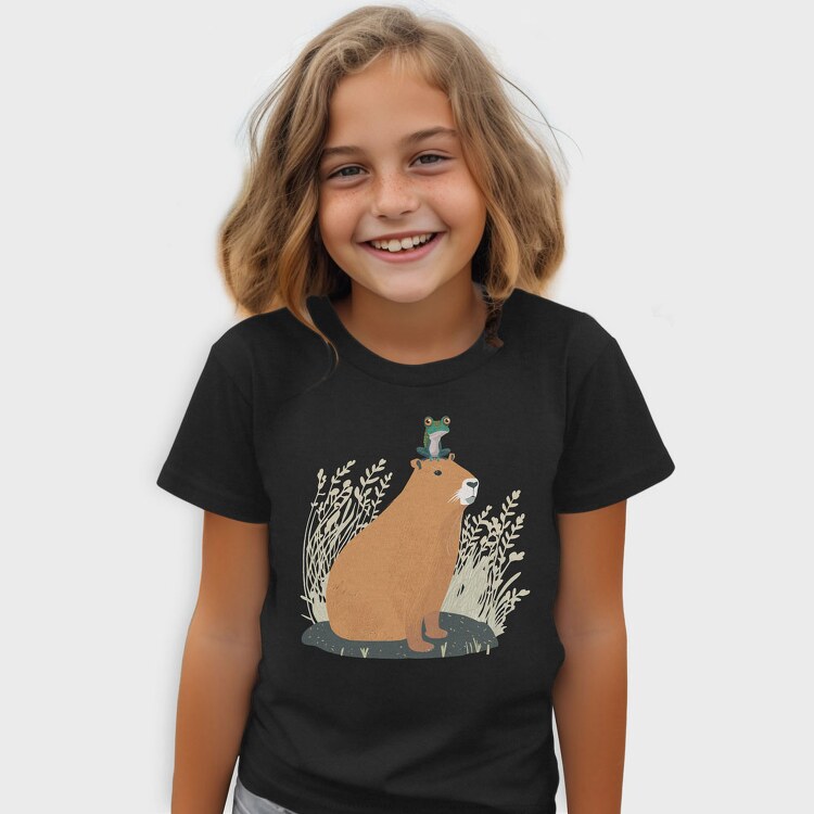 Capybara and Frog, Tricou Copii