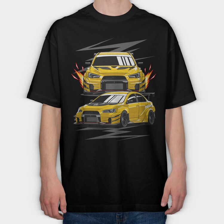Lancer Evo X Varis, Tricou Oversize Barbati (Unisex)