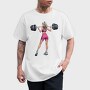 Girl Lifting Weights, Tricou Barbati (Unisex)