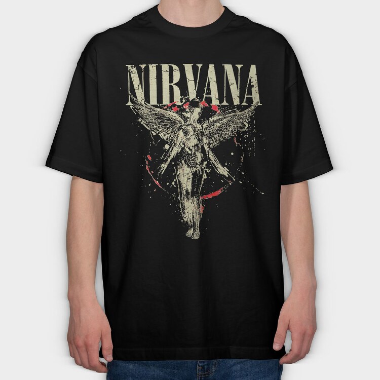 Nirvana 2, Tricou Oversize Barbati (Unisex)