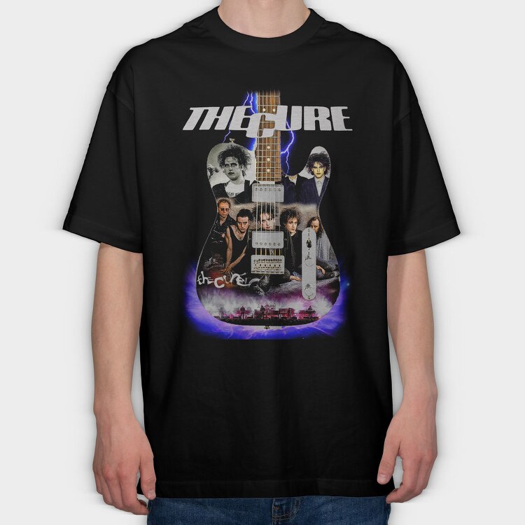The Cure, Tricou Oversize Barbati (Unisex)
