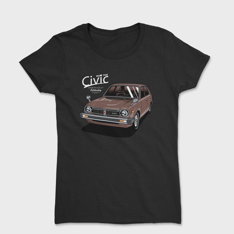 honda civic 1978, Tricou Femei
