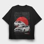 Honda Civic type R, Tricou Oversize Barbati (Unisex)
