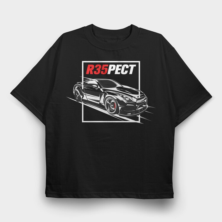 GTR, Tricou Oversize Barbati (Unisex)