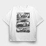 Gtr R35, Tricou Oversize Barbati (Unisex)