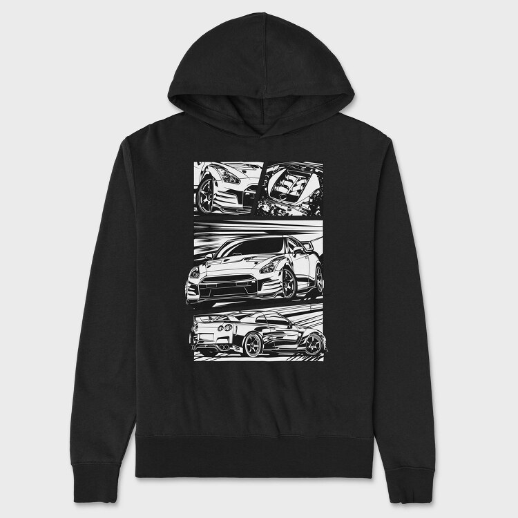 Gtr R35, Hanorac Oversize Barbati (Unisex)