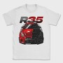 GTR R35 Liberty Walk Silhouette, Tricou Barbati (Unisex)