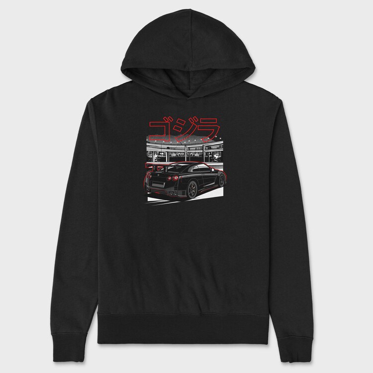 GTR R35 Back, Hanorac Oversize Barbati (Unisex)