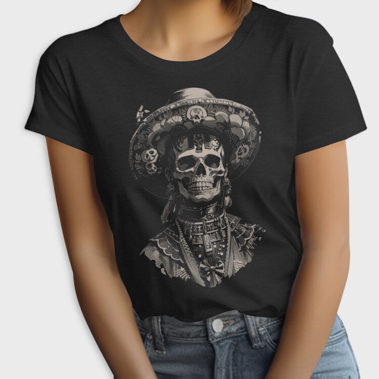 Skull Traditional, Tricou Femei
