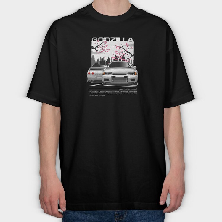 GTR R32, Tricou Oversize Barbati (Unisex)
